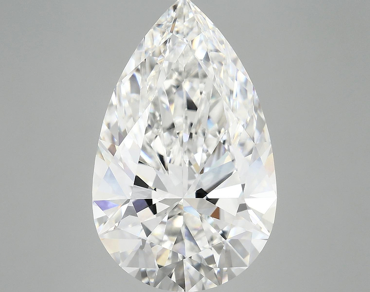 7.4 Carat Pear Shaped Ideal Cut VVS2 IGI Certified Lab Grown Diamond