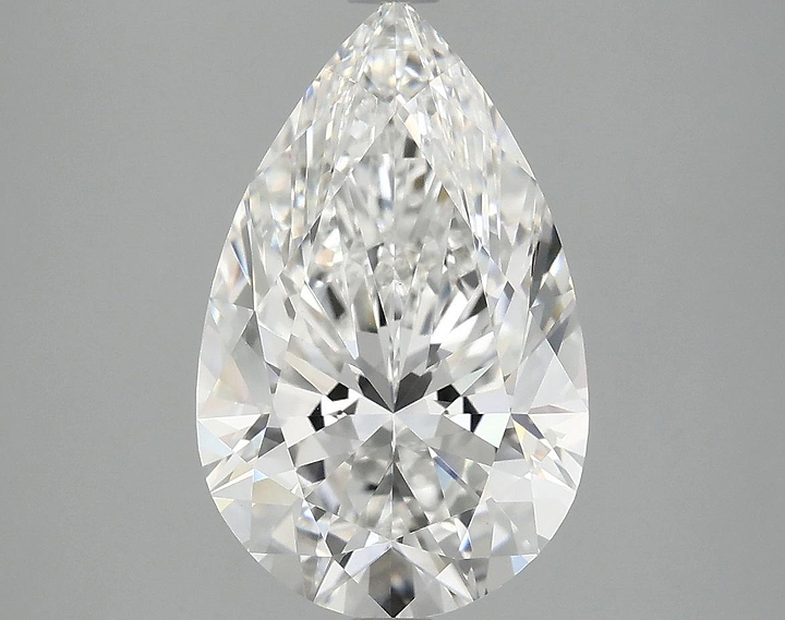 4.03 Carat Pear Shaped Ideal Cut VVS2 IGI Certified Lab Grown Diamond