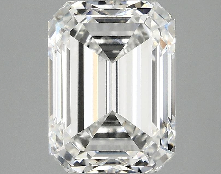 3.03 Carat Emerald Shaped Excellent Cut VVS2 IGI Certified Lab Grown Diamond