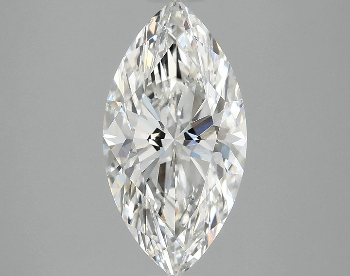2.39 Carat Marquise Shaped Ideal Cut VVS2 IGI Certified Lab Grown Diamond