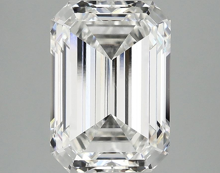 3.17 Carat Emerald Shaped Ideal Cut VVS2 IGI Certified Lab Grown Diamond