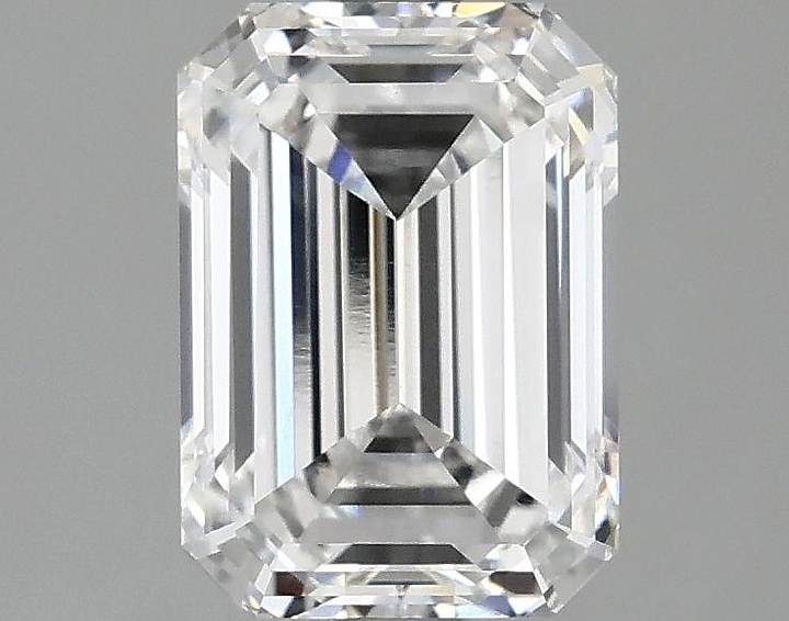 2.05 Carat Emerald Shaped Ideal Cut VVS2 IGI Certified Lab Grown Diamond