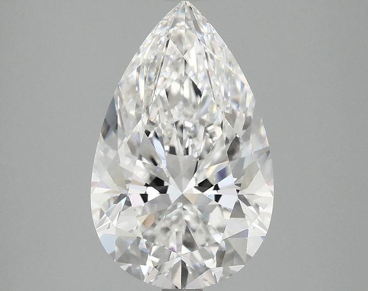 3.82 Carat Pear Shaped Ideal Cut VVS2 IGI Certified Lab Grown Diamond