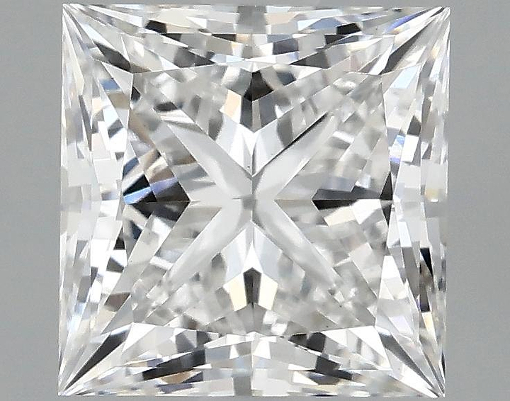 2.01 Carat Princess Shaped Ideal Cut VVS2 IGI Certified Lab Grown Diamond