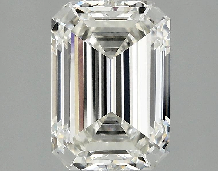2.1 Carat Emerald Shaped Ideal Cut VVS2 IGI Certified Lab Grown Diamond
