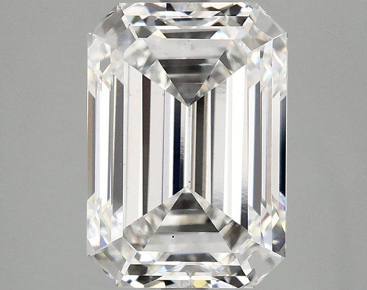 3.71 Carat Emerald Shaped Ideal Cut VS2 IGI Certified Lab Grown Diamond