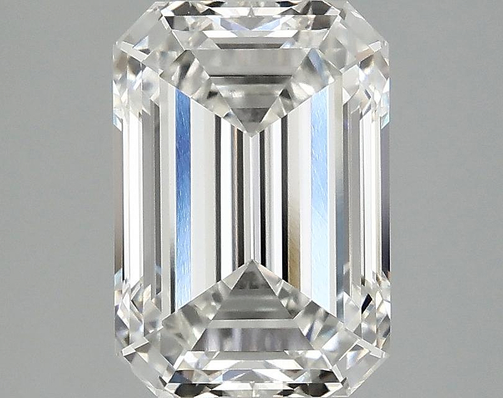 2.84 Carat Emerald Shaped Ideal Cut VVS2 IGI Certified Lab Grown Diamond