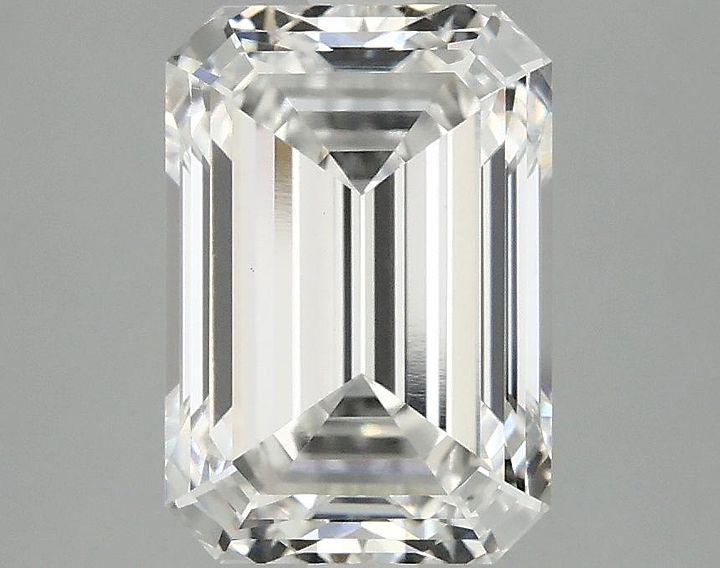 3.08 Carat Emerald Shaped Ideal Cut VVS2 IGI Certified Lab Grown Diamond
