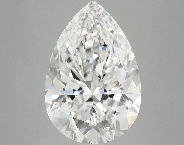 7.22 Carat Pear Shaped Excellent Cut VVS2 IGI Certified Lab Grown Diamond