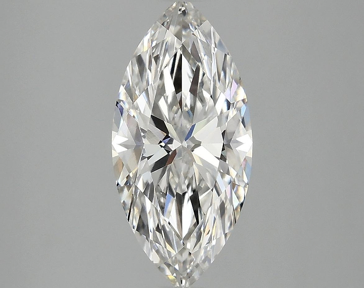 2.35 Carat Marquise Shaped Excellent Cut VVS2 IGI Certified Lab Grown Diamond