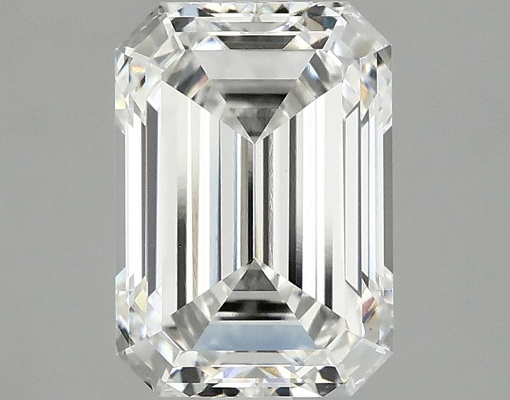 2.57 Carat Emerald Shaped Ideal Cut VS2 IGI Certified Lab Grown Diamond