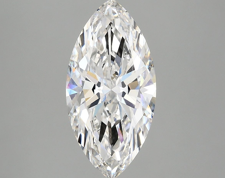 2.51 Carat Marquise Shaped Ideal Cut VVS2 IGI Certified Lab Grown Diamond