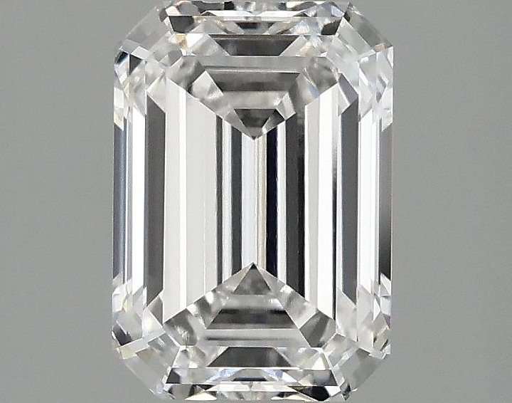 2.08 Carat Emerald Shaped Ideal Cut VVS2 IGI Certified Lab Grown Diamond