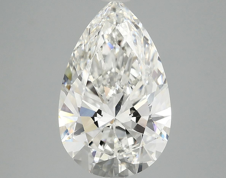 3.91 Carat Pear Shaped Ideal Cut VVS2 IGI Certified Lab Grown Diamond