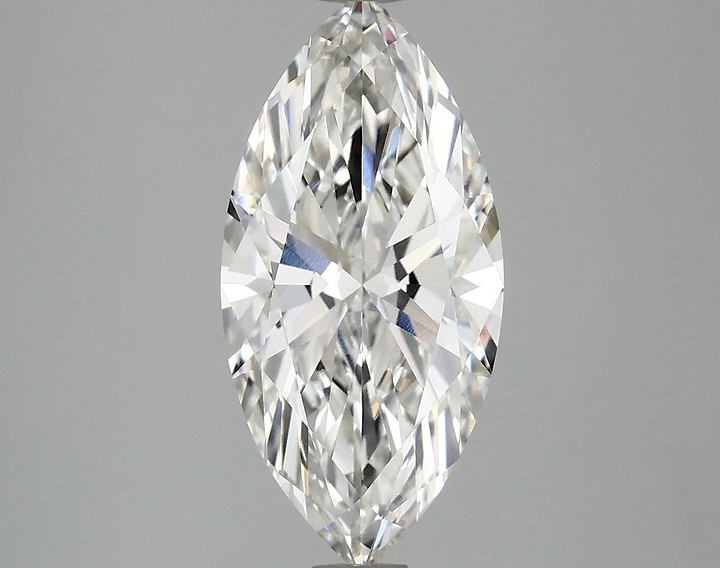 2.52 Carat Marquise Shaped Excellent Cut VVS2 IGI Certified Lab Grown Diamond
