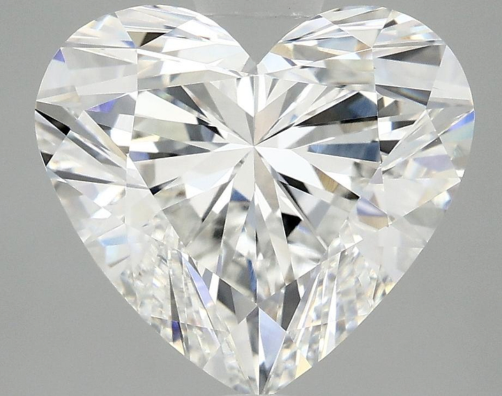 5.06 Carat Heart Shaped Ideal Cut VVS2 IGI Certified Lab Grown Diamond