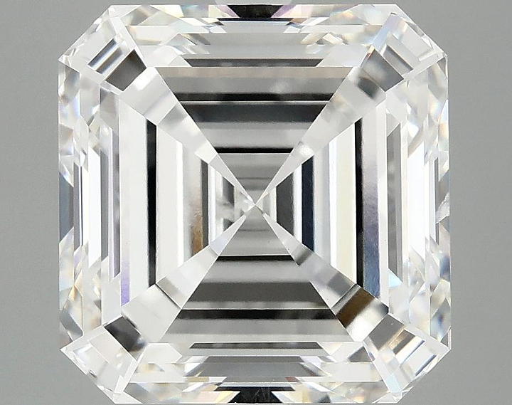 7.05 Carat Asscher Shaped Ideal Cut SI1 IGI Certified Lab Grown Diamond