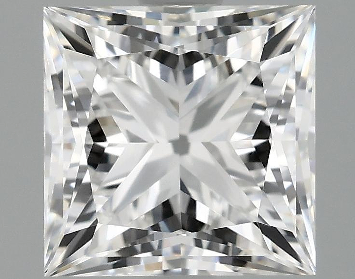 1.58 Carat Princess Shaped Ideal Cut VVS2 IGI Certified Lab Grown Diamond