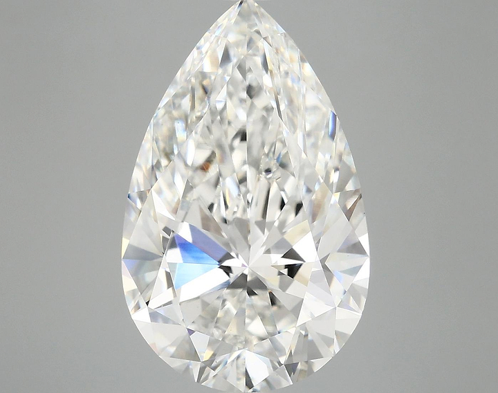 6.98 Carat Pear Shaped Ideal Cut VVS2 IGI Certified Lab Grown Diamond