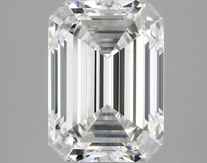 3.07 Carat Emerald Shaped Ideal Cut VVS2 IGI Certified Lab Grown Diamond