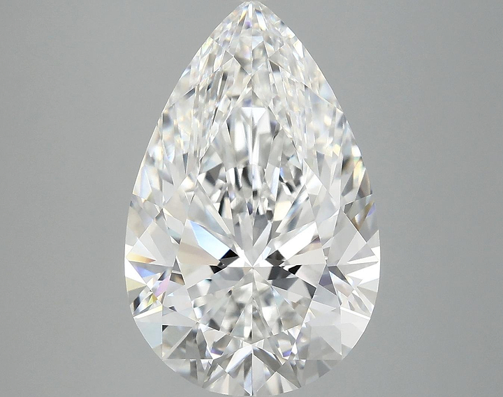 6.46 Carat Pear Shaped Ideal Cut VVS2 IGI Certified Lab Grown Diamond