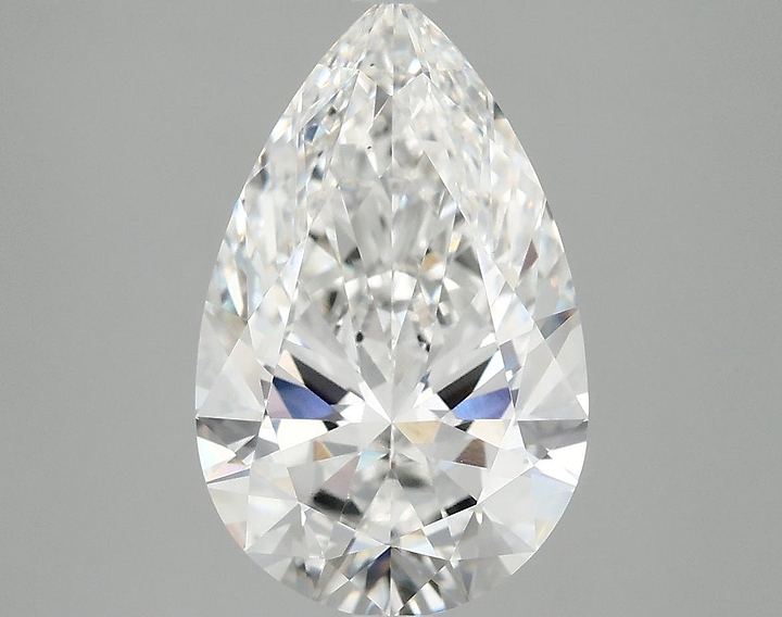 3.86 Carat Pear Shaped Ideal Cut VVS2 IGI Certified Lab Grown Diamond
