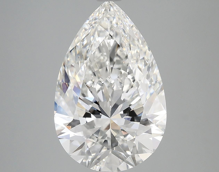 5.05 Carat Pear Shaped Ideal Cut VVS2 IGI Certified Lab Grown Diamond