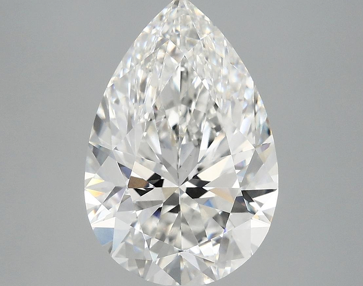 4.0 Carat Pear Shaped Excellent Cut VVS2 IGI Certified Lab Grown Diamond