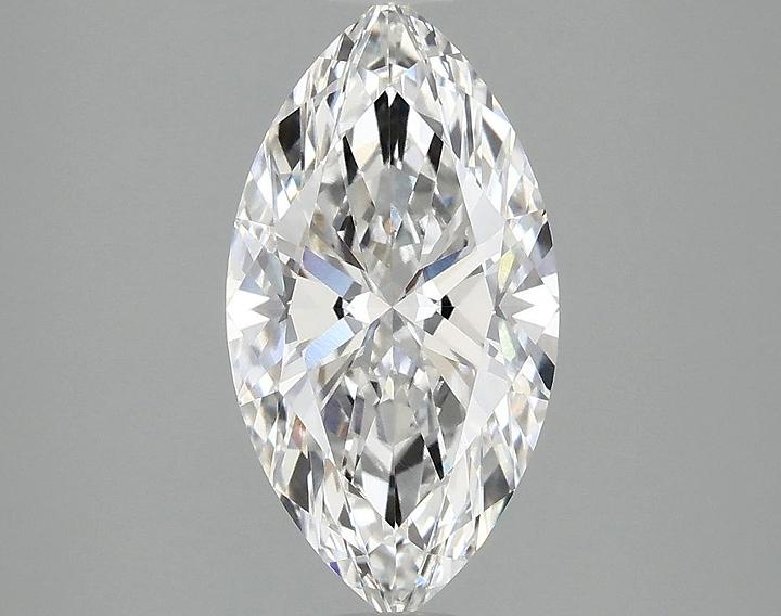 2.07 Carat Marquise Shaped Excellent Cut VVS1 IGI Certified Lab Grown Diamond