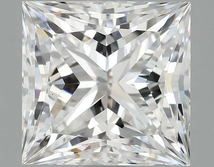 2.05 Carat Princess Shaped Ideal Cut VS1 IGI Certified Lab Grown Diamond