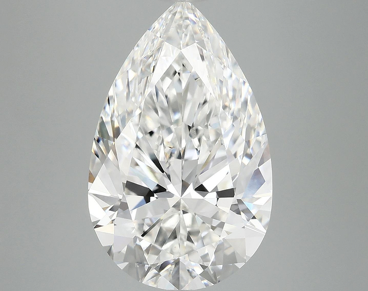 7.32 Carat Pear Shaped Ideal Cut VVS2 IGI Certified Lab Grown Diamond