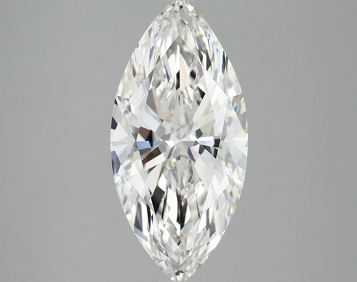 3.02 Carat Marquise Shaped Excellent Cut VVS2 IGI Certified Lab Grown Diamond