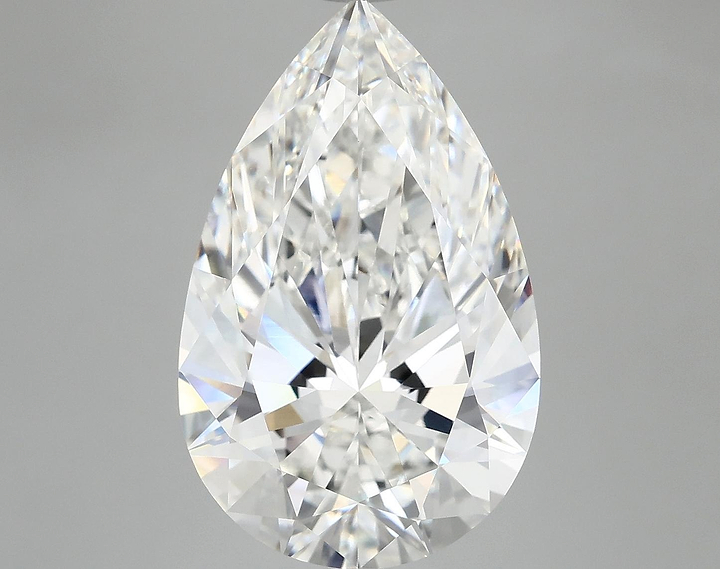 7.14 Carat Pear Shaped Ideal Cut VVS2 IGI Certified Lab Grown Diamond