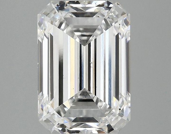 3.09 Carat Emerald Shaped Ideal Cut VS2 IGI Certified Lab Grown Diamond