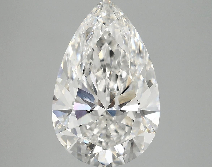 3.99 Carat Pear Shaped Ideal Cut VVS2 IGI Certified Lab Grown Diamond