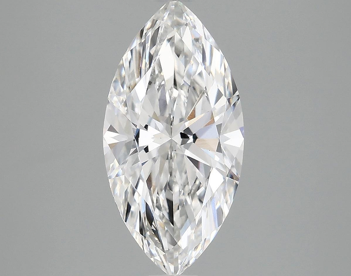 2.56 Carat Marquise Shaped Ideal Cut VVS2 IGI Certified Lab Grown Diamond