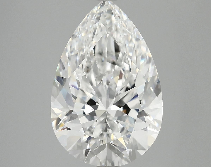 5.07 Carat Pear Shaped Excellent Cut VVS2 IGI Certified Lab Grown Diamond