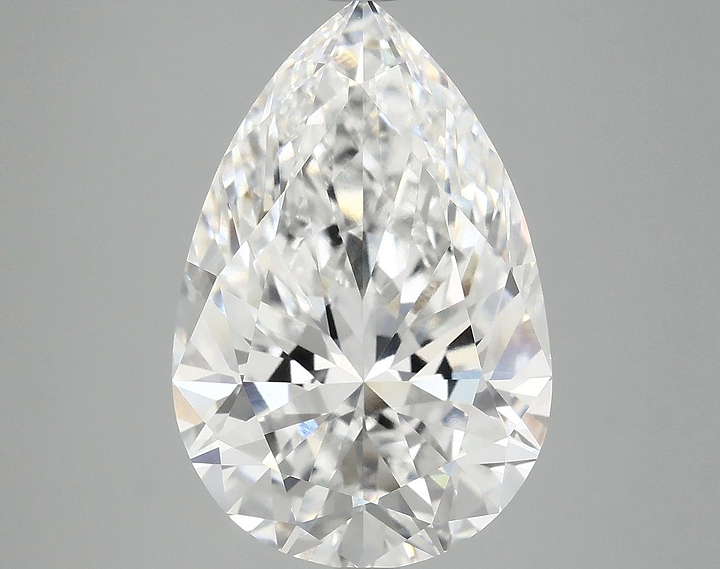 7.13 Carat Pear Shaped Excellent Cut VVS2 IGI Certified Lab Grown Diamond