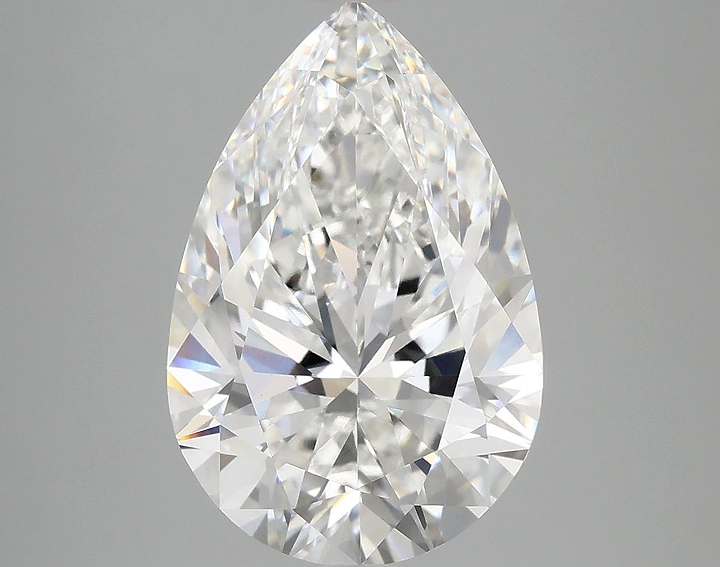 5.03 Carat Pear Shaped Excellent Cut VVS2 IGI Certified Lab Grown Diamond
