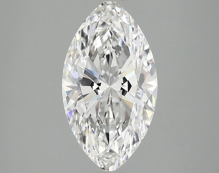 2.58 Carat Marquise Shaped Excellent Cut VS2 IGI Certified Lab Grown Diamond