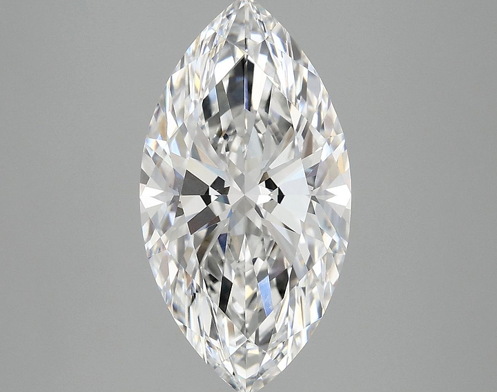 4.01 Carat Marquise Shaped Excellent Cut VVS2 IGI Certified Lab Grown Diamond
