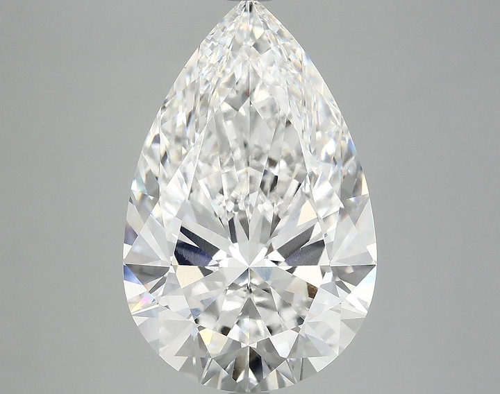 7.36 Carat Pear Shaped Ideal Cut VVS2 IGI Certified Lab Grown Diamond