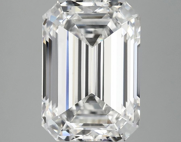 4.97 Carat Emerald Shaped Ideal Cut VVS2 IGI Certified Lab Grown Diamond