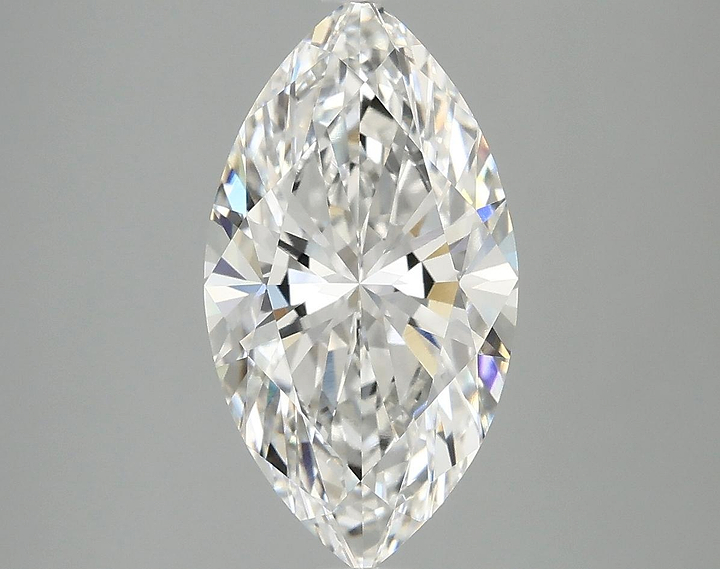 3.05 Carat Marquise Shaped Excellent Cut VVS2 IGI Certified Lab Grown Diamond