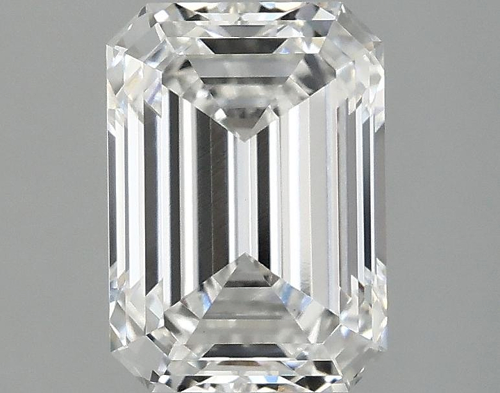 2.37 Carat Emerald Shaped Ideal Cut VVS2 IGI Certified Lab Grown Diamond
