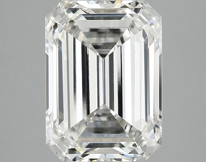 3.05 Carat Emerald Shaped Excellent Cut VVS2 IGI Certified Lab Grown Diamond