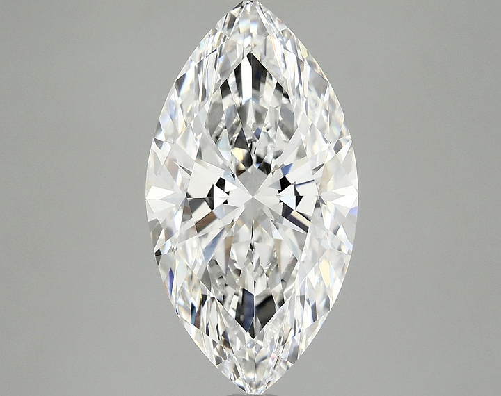 4.04 Carat Marquise Shaped Excellent Cut VVS2 IGI Certified Lab Grown Diamond
