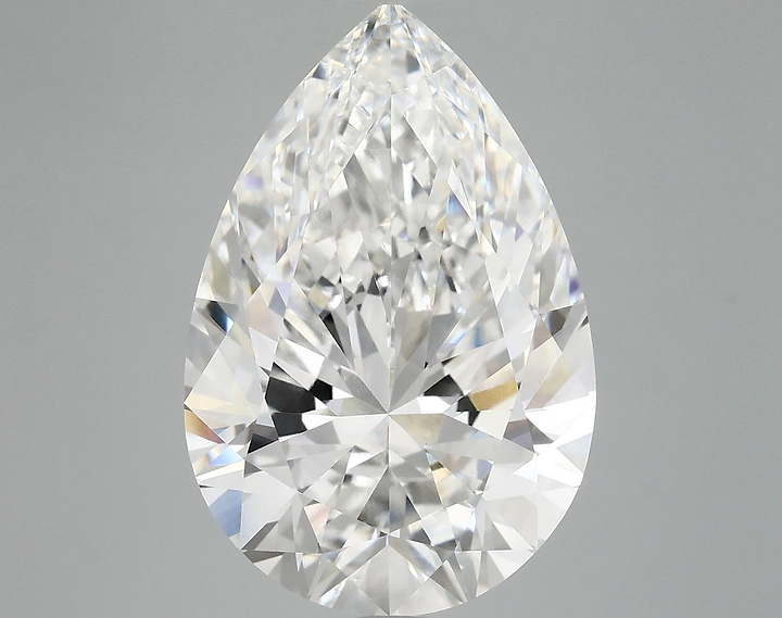 7.03 Carat Pear Shaped Excellent Cut VVS2 IGI Certified Lab Grown Diamond