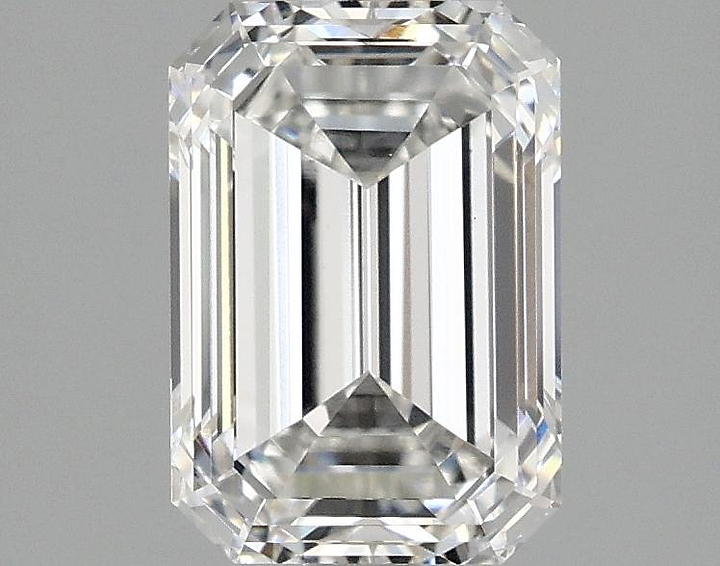 2.08 Carat Emerald Shaped Ideal Cut VVS2 IGI Certified Lab Grown Diamond