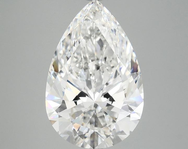 6.15 Carat Pear Shaped Excellent Cut VVS2 IGI Certified Lab Grown Diamond